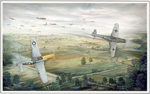 P-51 - World War II Aviation Battle Art Print 